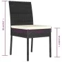Garten-Esszimmerstühle, 4 Einheiten, schwarzes synthetisches Rattan von vidaXL, Gartenstühle - Ref: Foro24-315107, Preis: 222...