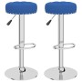 Taburetes de cocina 2 unidades tela azul de , Taburetes de cocina - Ref: Foro24-332975, Precio: 108,67 €, Descuento: %