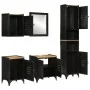 Conjunto de muebles de baño 5 pzas madera maciza mango y hierro von , Badezimmermöbel - Ref: Foro24-3217112, Preis: 615,62 €,...