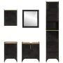 Conjunto de muebles de baño 5 pzas madera maciza mango y hierro von , Badezimmermöbel - Ref: Foro24-3217112, Preis: 615,62 €,...