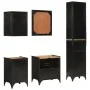 Conjunto de muebles de baño 5 pzas madera maciza mango y hierro von , Badezimmermöbel - Ref: Foro24-3217112, Preis: 615,62 €,...