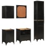 Conjunto de muebles de baño 5 pzas madera maciza mango y hierro von , Badezimmermöbel - Ref: Foro24-3217112, Preis: 653,02 €,...