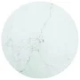 Tablero de mesa diseño mármol vidrio templado blanco Ø80x1 cm by , Table tops - Ref: Foro24-322250, Price: 65,88 €, Discount: %