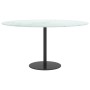 Tablero de mesa diseño mármol vidrio templado blanco Ø80x1 cm by , Table tops - Ref: Foro24-322250, Price: 78,08 €, Discount: %