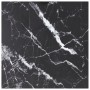 Tablero mesa diseño mármol vidrio templado negro 70x70 cm 6 mm by , Table tops - Ref: Foro24-322272, Price: 59,21 €, Discount: %