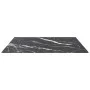 Tablero mesa diseño mármol vidrio templado negro 70x70 cm 6 mm de , Tableros para mesas - Ref: Foro24-322272, Precio: 46,55 €...