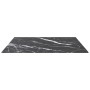 Tablero mesa diseño mármol vidrio templado negro 70x70 cm 6 mm by , Table tops - Ref: Foro24-322272, Price: 59,21 €, Discount: %