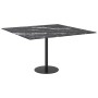 Tablero mesa diseño mármol vidrio templado negro 70x70 cm 6 mm by , Table tops - Ref: Foro24-322272, Price: 59,21 €, Discount: %