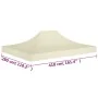 Cream celebration tent roof 4x3 m 270 g/m² by vidaXL, Covers for tents and gazebos - Ref: Foro24-315349, Price: 32,28 €, Disc...