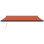 Toldo retráctil aluminio y tela naranja y marrón 4,5x3 m de , Toldos - Ref: Foro24-3154619, Precio: 578,86 €, Descuento: %