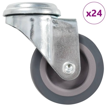Swivel wheels with pin hole 24 units 50 mm by , Material handling - Ref: Foro24-277844, Price: 64,92 €, Discount: %