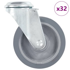 Schwenkräder mit Bolzenloch 32 Stück 100 mm von , Materialhandhabung - Ref: Foro24-277865, Preis: 179,91 €, Rabatt: %