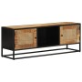 TV-Möbel unbehandeltes Mangoholz und Eisen 110x30x40 cm von , TV-Möbel - Ref: Foro24-353887, Preis: 201,40 €, Rabatt: %