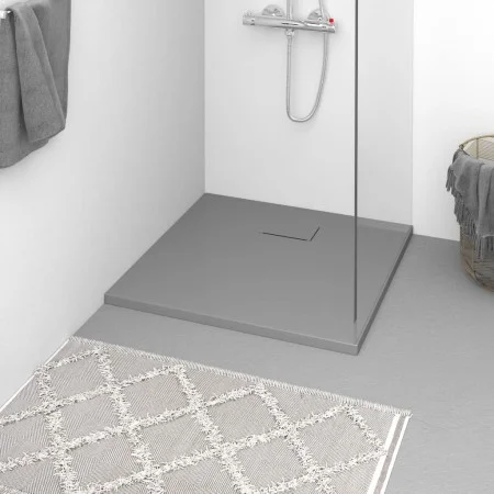 SMC gray shower tray 90x90 cm by vidaXL, Shower trays - Ref: Foro24-148933, Price: 167,34 €, Discount: %