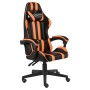 Gaming-Stuhl aus schwarzem und orangefarbenem Kunstleder von , Bürostühle - Ref: Foro24-20524, Preis: 151,89 €, Rabatt: %