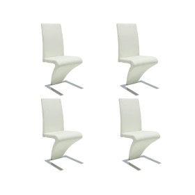 Dining chairs 4 units synthetic leather white by , dining chairs - Ref: Foro24-160565, Price: 479,75 €, Discount: %