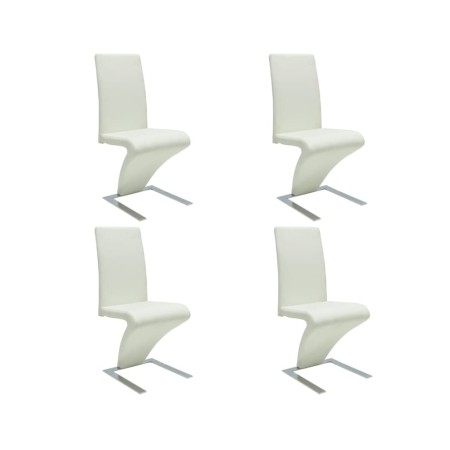 Dining chairs 4 units synthetic leather white by , dining chairs - Ref: Foro24-160565, Price: 478,01 €, Discount: %
