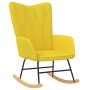 Schaukelstuhl mit Fußstütze senfgelber Stoff von , Schaukelstühle - Ref: Foro24-327629, Preis: 114,36 €, Rabatt: %