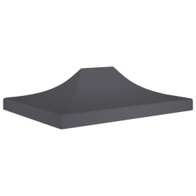 Techo de carpa para celebraciones gris antracita 4,5x3m 270g/m²