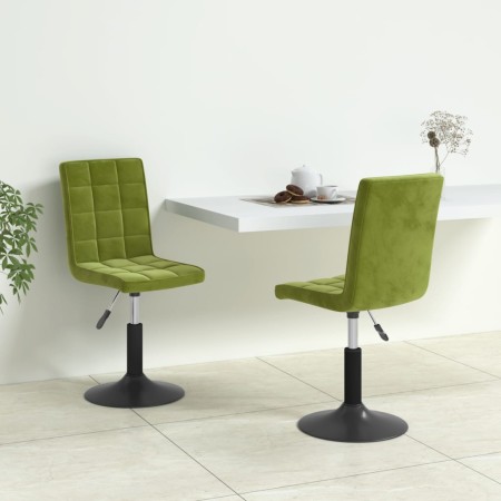 Hellgrüne drehbare Esszimmerstühle aus Samt 2 Stück von , Essstühle - Ref: Foro24-335743, Preis: 119,92 €, Rabatt: %