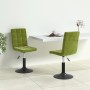 Hellgrüne drehbare Esszimmerstühle aus Samt 2 Stück von , Essstühle - Ref: Foro24-335743, Preis: 119,92 €, Rabatt: %