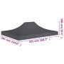 Techo de carpa para celebraciones gris antracita 4,5x3m 270g/m² | Foro24.es | Tu tienda online para hogar, jardín y más Foro24.es