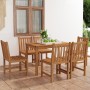 7-piece solid teak wood garden dining set by , Garden sets - Ref: Foro24-3059928, Price: 953,33 €, Discount: %