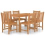 Conjunto de comedor de jardín 7 piezas madera maciza de teca de , Conjuntos de jardín - Ref: Foro24-3059928, Precio: 957,15 €...