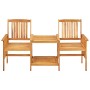 Chairs and garden table with cushions solid acacia wood by , Garden sets - Ref: Foro24-3061288, Price: 149,31 €, Discount: %
