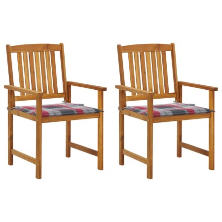 Gartenstühle mit Kissen 2 Einheiten massives Akazienholz von , Gartenstühle - Ref: Foro24-3061193, Preis: 149,97 €, Rabatt: %