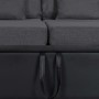 Ausziehbares 4-Sitzer-Schlafsofa aus schwarzem Kunstleder von , Sofas - Ref: Foro24-287217, Preis: 1,00 €, Rabatt: %