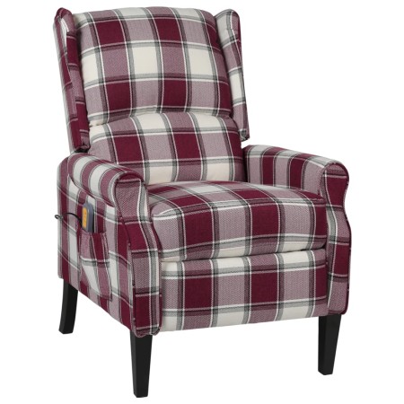 Sillón de masaje reclinable de tela roja de , Sillones de masaje eléctricos - Ref: Foro24-329317, Precio: 236,30 €, Descuento: %