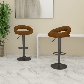 Kitchen stools 2 units brown velvet by , Kitchen stools - Ref: Foro24-333267, Price: 136,95 €, Discount: %