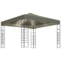 Garden gazebo tent with LED light strip 3x3m taupe 180 g/m² by , Tents and gazebos - Ref: Foro24-3070309, Price: 258,34 €, Di...