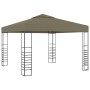 Carpa cenador de jardín con tira de luz LED 3x3m taupé 180 g/m² de , Carpas y cenadores - Ref: Foro24-3070309, Precio: 253,16 €