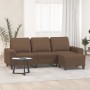 3-seater sofa with brown fabric stool 180 cm by , Sofas - Ref: Foro24-3201154, Price: 331,70 €, Discount: %