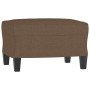3-seater sofa with brown fabric stool 180 cm by , Sofas - Ref: Foro24-3201154, Price: 331,70 €, Discount: %