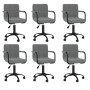 Drehbare Esszimmerstühle 6 Einheiten dunkelgrauer Samt von , Essstühle - Ref: Foro24-3088024, Preis: 377,21 €, Rabatt: %
