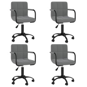 Drehbare Esszimmerstühle 4 Einheiten dunkelgrauer Samt von , Essstühle - Ref: Foro24-3088013, Preis: 252,66 €, Rabatt: %