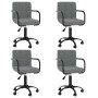 Sillas de comedor giratorias 4 unidades terciopelo gris oscuro de , Sillas de comedor - Ref: Foro24-3088013, Precio: 250,71 €...