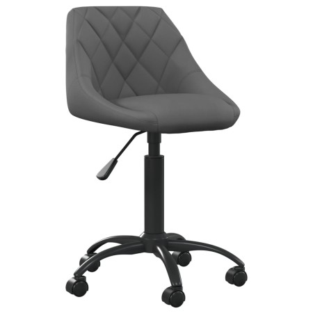 Silla de oficina de terciopelo gris oscuro de , Sillas de oficina - Ref: Foro24-3088847, Precio: 90,18 €, Descuento: %