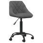 Silla de oficina de terciopelo gris oscuro de , Sillas de oficina - Ref: Foro24-3088847, Precio: 90,18 €, Descuento: %
