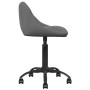 Silla de oficina de terciopelo gris oscuro de , Sillas de oficina - Ref: Foro24-3088847, Precio: 90,18 €, Descuento: %