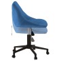 Drehbarer Esszimmerstuhl aus blauem Samt von , Essstühle - Ref: Foro24-3089036, Preis: 95,93 €, Rabatt: %