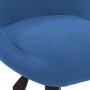 Drehbarer Esszimmerstuhl aus blauem Samt von , Essstühle - Ref: Foro24-3089036, Preis: 95,93 €, Rabatt: %