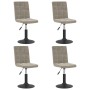 Sillas de comedor giratorias 4 uds de terciopelo gris claro de , Sillas de comedor - Ref: Foro24-3089289, Precio: 221,12 €, D...