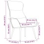 Relax armchair with footrest taupe gray fabric by , Armchairs - Ref: Foro24-3097438, Price: 122,78 €, Discount: %