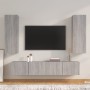 4-teiliges TV-Möbelset Sperrholz Sonoma grau von , TV-Möbel - Ref: Foro24-3114204, Preis: 151,76 €, Rabatt: %