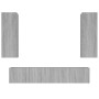 4-teiliges TV-Möbelset Sperrholz Sonoma grau von , TV-Möbel - Ref: Foro24-3114204, Preis: 151,76 €, Rabatt: %
