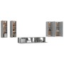 6-teiliges TV-Möbelset Sperrholz Sonoma grau von , TV-Möbel - Ref: Foro24-3114348, Preis: 233,42 €, Rabatt: %